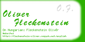 oliver fleckenstein business card
